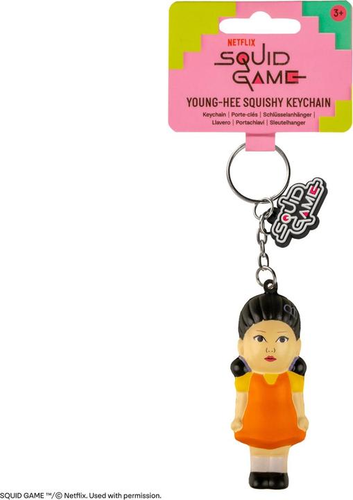 Actual product image Cartoon Network Portachiavi Squid Game Squishy Youg Hee