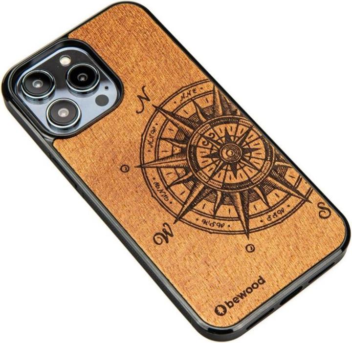 Actual product image Bewood Traveler Merbau wooden case for iPhone 15 Pro Max (Apple iPhone 15 Pro Max)