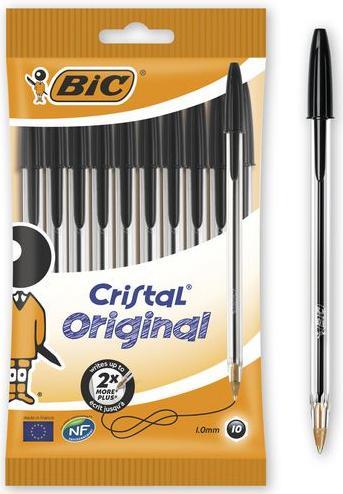 Produktbild Bic Cristal 10er Beutel (Transparent, 10 x)