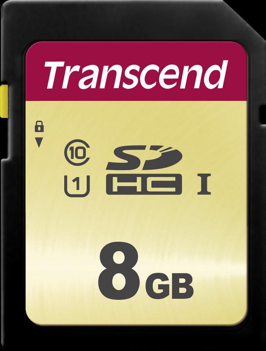 Produktbild Transcend SDHC 500S 8GB Class 10 UHS-I U1 (8 GB, SDHC, U1, UHS-I)