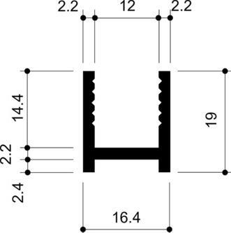 Productafbeelding CRL Trockenverglasungsprofile DUC