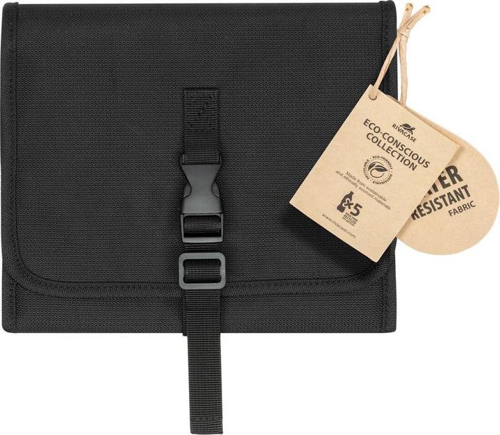 Actual product image Rivacase Riva ECO Compact travelling toiletry bag 215x50x555mm 8408 black