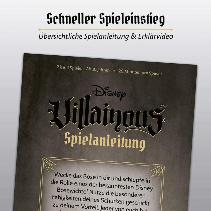 Produktbild Ravensburger Disney Villainous (Deutsch, 2 - 6 Spieler)