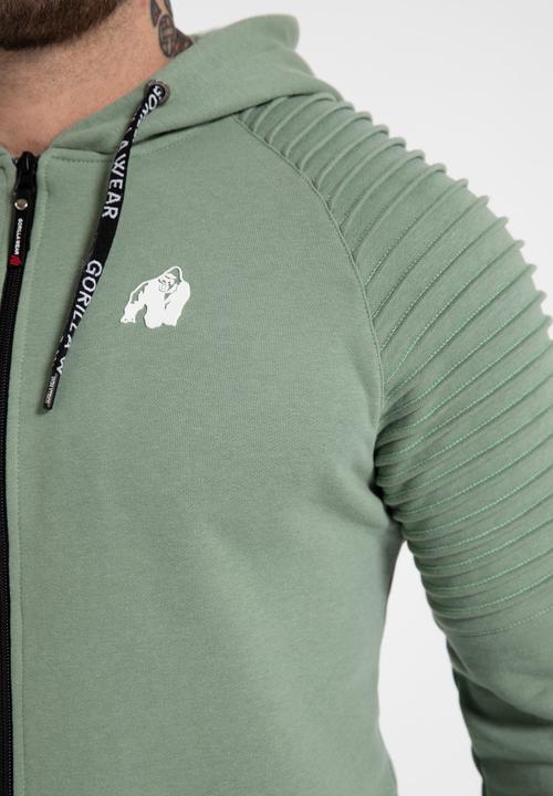 Immagine prodotto Gorilla Wear Georgia Zip Hoody - Grün (M)