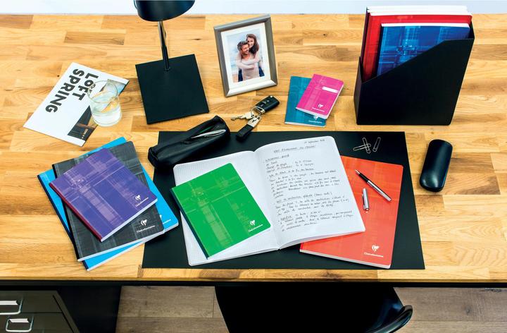 Image du produit Clairefontaine Cahier de notes avec dos en toile (A4+, Quadrillé, Couverture souple)