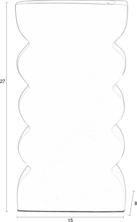 Immagine prodotto Zuiver Curve Del Vaso Beige Lucido (1 x, 6 x 11 cm)