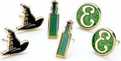 Produktbild Carat Wicked Hat, Potion and Elphaba 'E' Logo Set of 3 Stud Earring Pairs (Zinklegierung: 93 % Zi)
