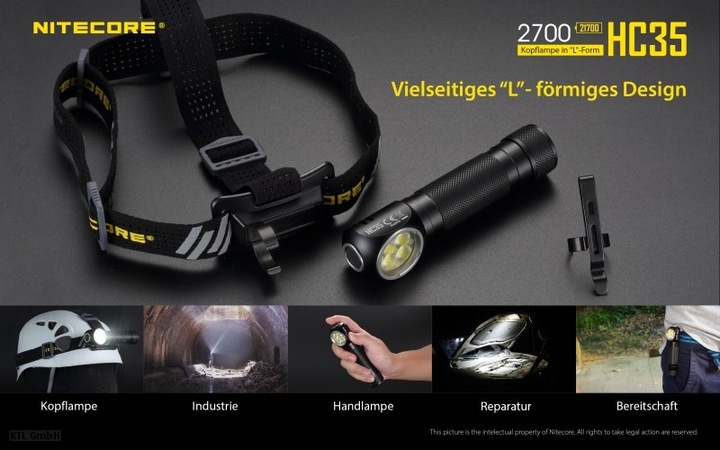 Immagine prodotto Nitecore HC35 incl. NL2140HP (2700 lm)