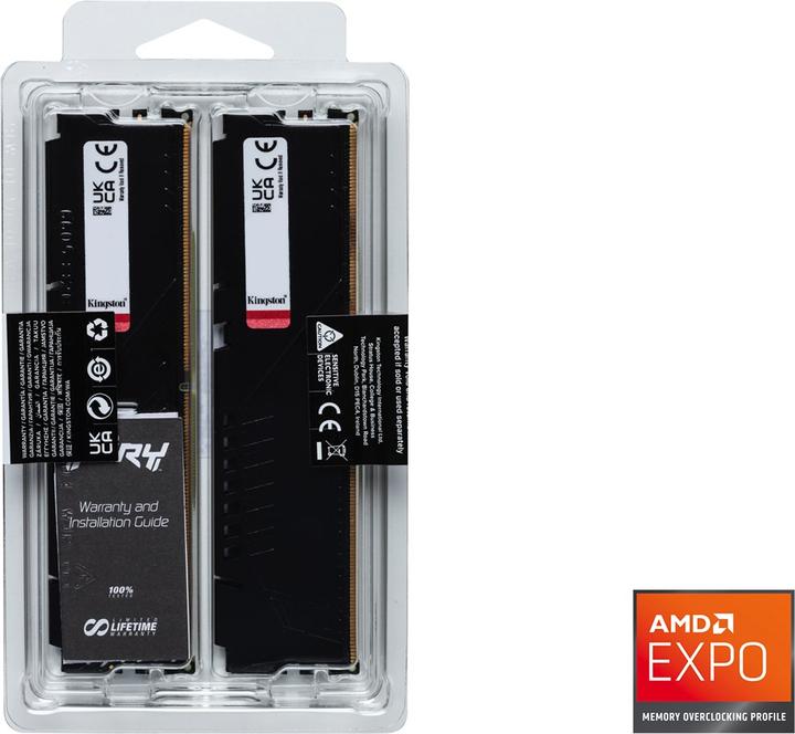 Productafbeelding Kingston FURY Beest AMD EXPO (2 x 16GB, 5200 MHz, DDR5 RAM, DIMM 288 pin)