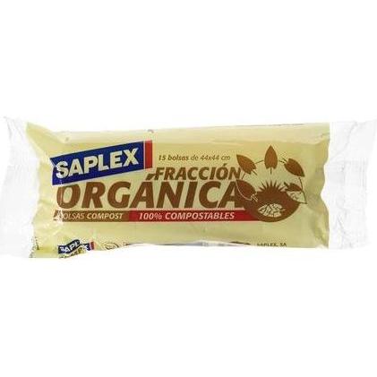 Saplex - Fraktion Bio - Müllsäcke - 15 Säcke (15x, 9 l) (49338183)