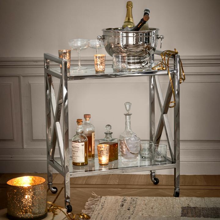 Produktbild Loberon Barwagen Stamford silber