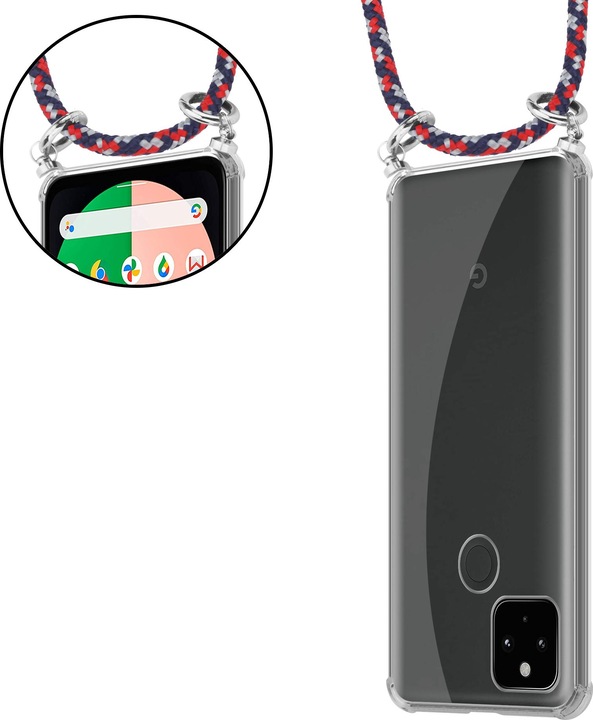 Produktbild Cadorabo TPU Handy Kette SILBER Cover