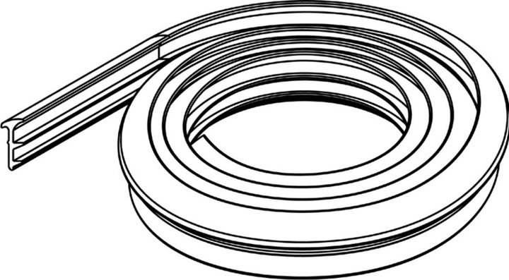 Actual product image HAWA Rubber profile for fixed glazing
