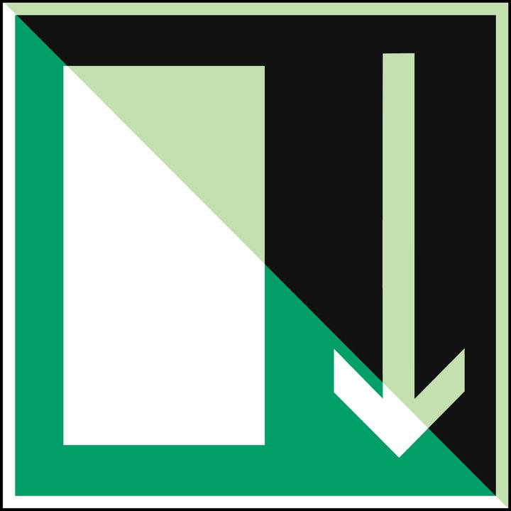 Energy Label Brady E/X376/NT-SA-PHOLUMC-200x200/1-B, Photoluminescent safety signs