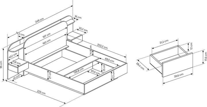 Image du produit Vente-unique Juvisia (160 x 200 cm)