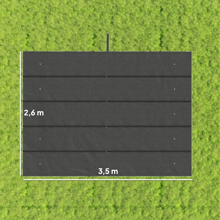 Produktbild Outsunny Ersatzdachtuch für 4 x 3 m Pavillons mit Löchern (250 cm, 350 cm)