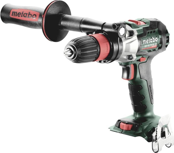 Gürtelhaken und Bitdepot, Zusatzhandgriff, 18-Volt-Akku-Gewindebohrer GB 18 LTX BL Q I, Schnellwechsel-Gewindebohrfutter M4-M6, Schnellwechsel-Gewindebohrfutter M8-M12