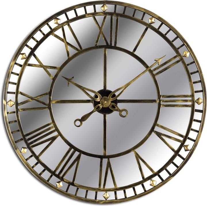 Actual product image Hill Interiors Mirrored Skeleton Clock