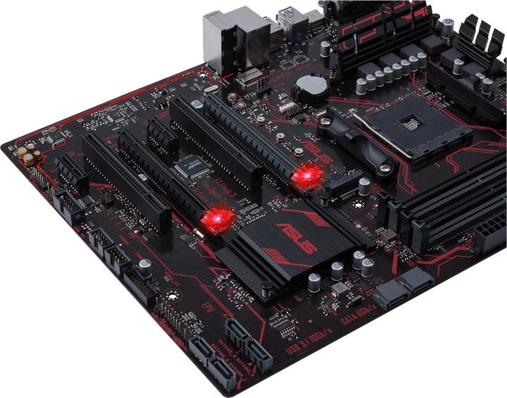 Actual product image ASUS Prime B350-Plus (AM4, AMD B350, ATX)
