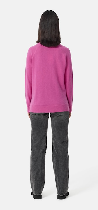 Actual product image Cash-Mere Kaschmir V-Ausschnitt Pullover mit Seitenschlitzen (S)