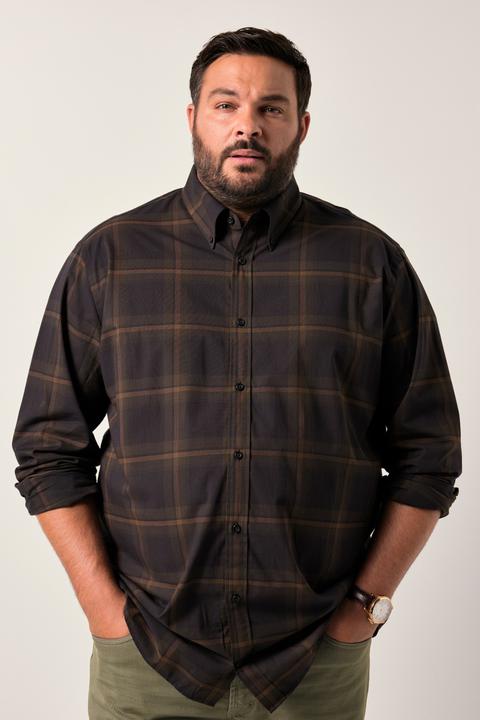 Actual product image Men+ Karohemd, Langarm, Buttondown-Kragen, Comfort Fit (5XL)