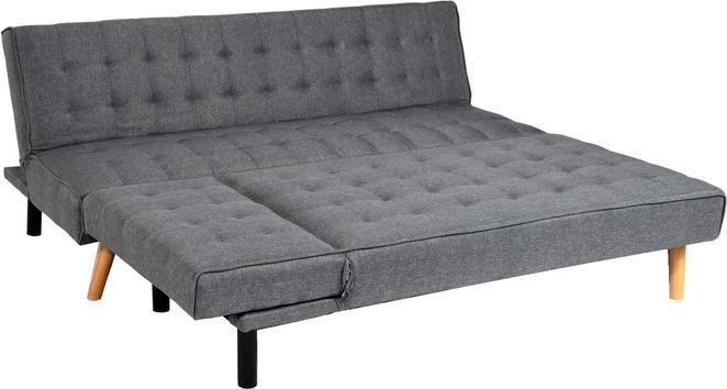 Actual product image Swisshandel24 Corner sofa HWC-K38, sofa folding, reclining surface left/right, fabric/textile solid wood (Corner sofa)