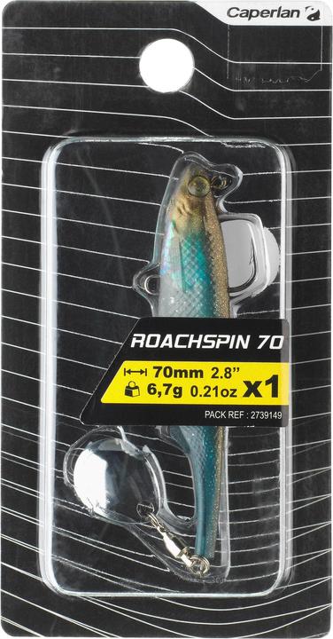 Produktbild Caperlan Gummikoeder Shad mit Spinnerblatt zum Spinnfischen (7 cm)