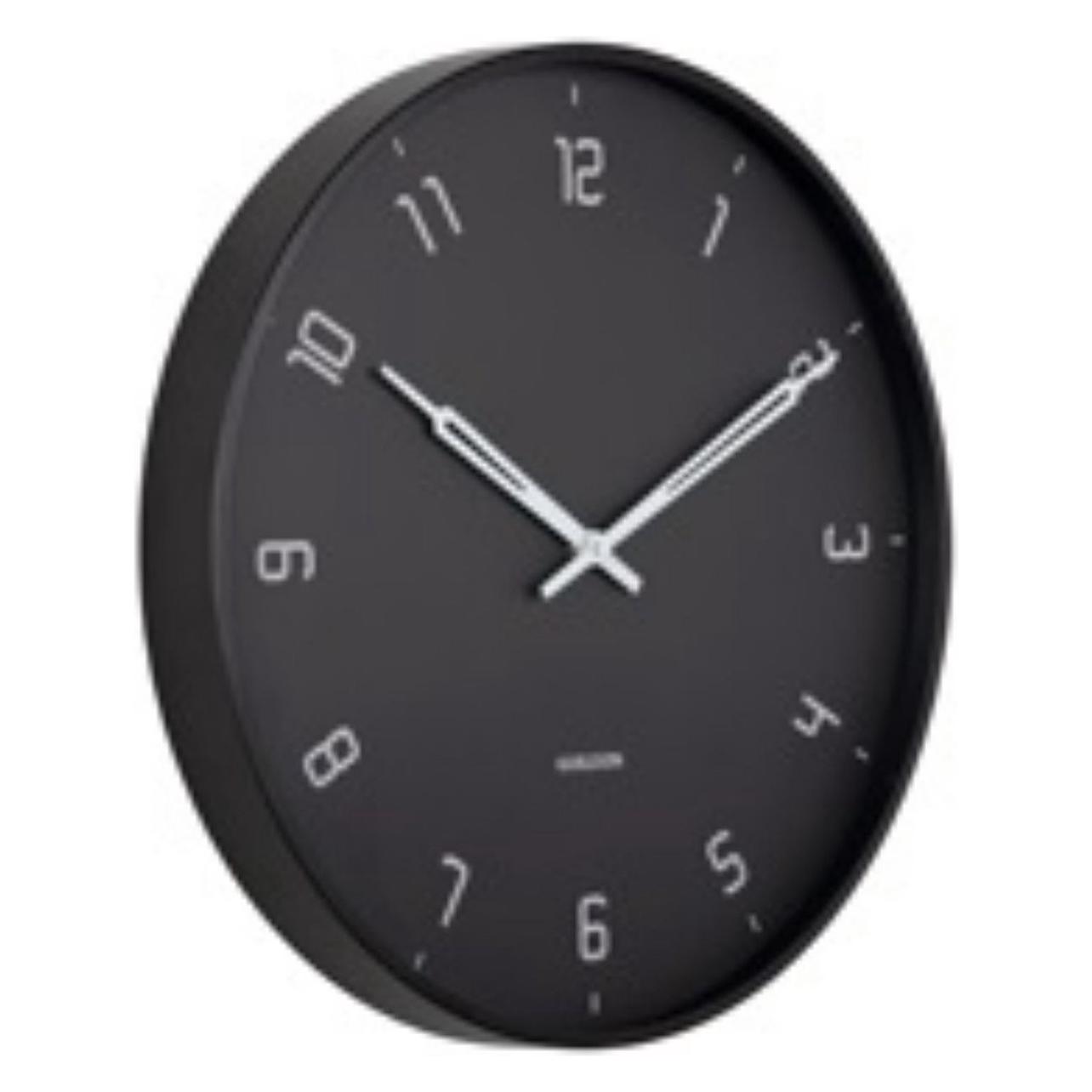 Karlsson, Klok, Wandklok KA5950BK (40 cm)