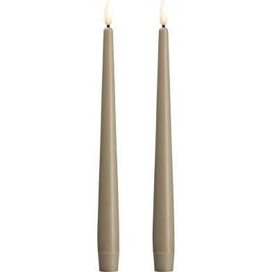 Moods & More, Candela a LED, Candela LED - Slim - Kit grigio - 23x250 mm - 2 pz. (2x)