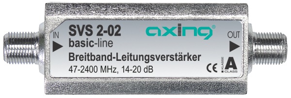 Produktbild Axing SVS 2-02 Satelliten-Leitungsverstärker entzerrt (Originalfernbedienung)
