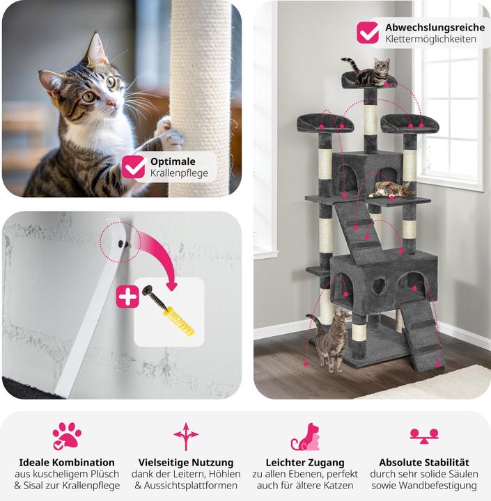 Produktbild tectake Mogli (170 cm, Grau)