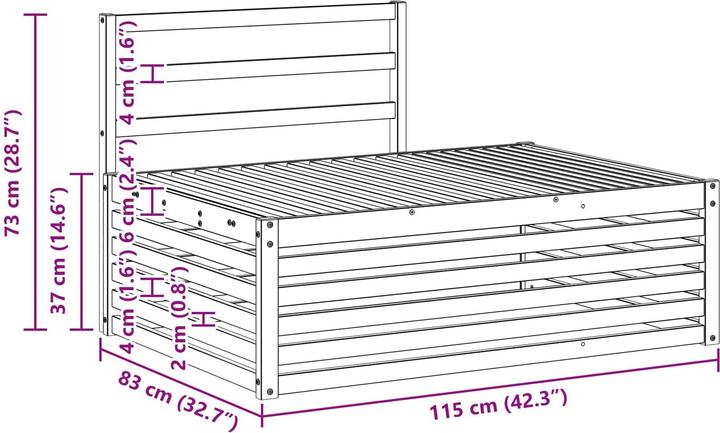 Produktbild vidaXL gartenmöbel