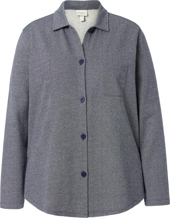 Actual product image Ulla Popken Eco Cotton Sweat Shacket (60)