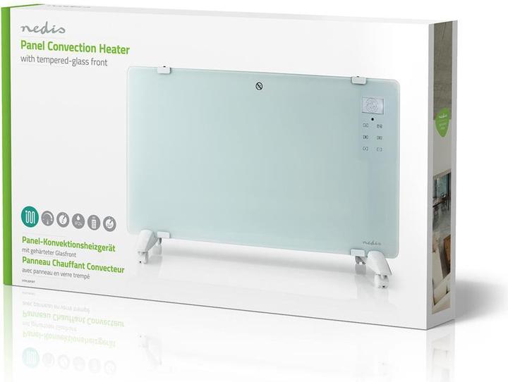 Actual product image Nedis HTPL20FWT Glass panelling convector (2000 W)