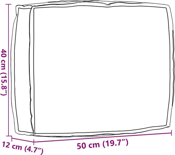 Produktbild vidaXL Sofakissen (50 x 40 cm)