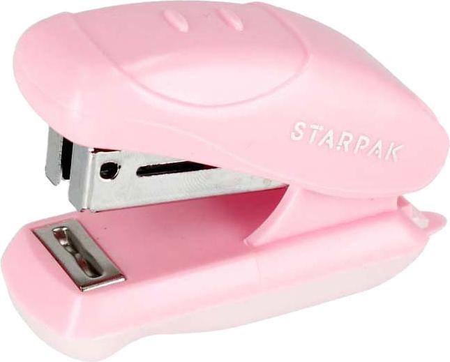 Starpak Mini stapler STK-300, pastel pink (20 Sheets)