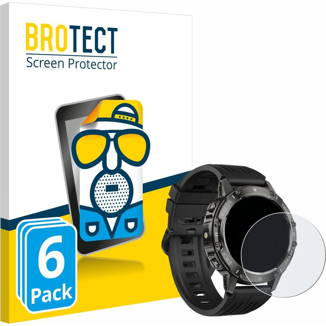 BROTECT Entspiegelungsfolie Displayschutz Displayschutzfolie Folie Matt, Smartwatch Schutzfolie, Grau