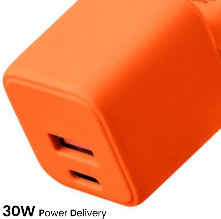Image du produit Forever COLORUM chargeur mural USB-A + USB-C PD 30W CLS30-AC-10 xOrange (30 W)