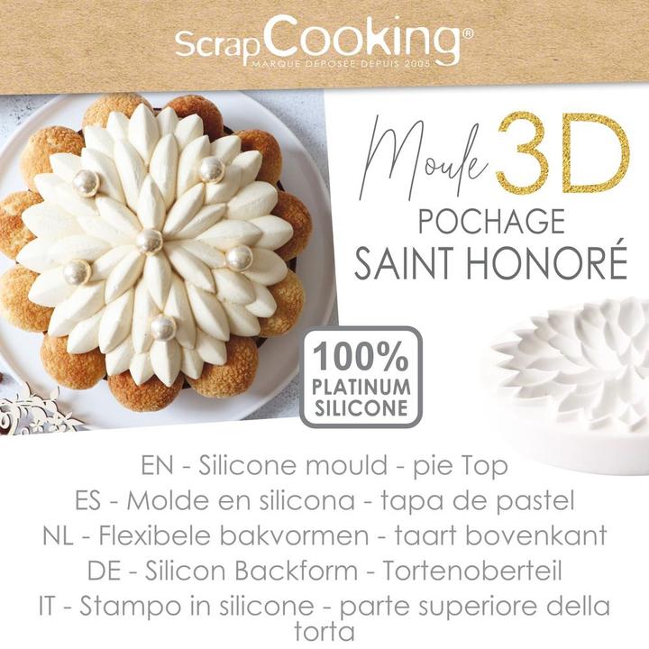 Produktbild ScrapCooking Silikon Backform Tortenoberteil Saint Honoré (20 cm)