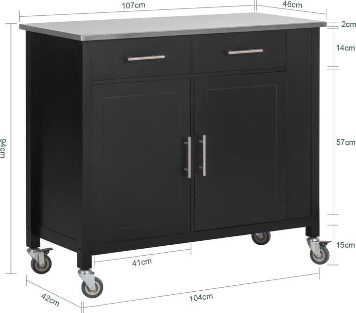 Actual product image SoBuy Kitchen island