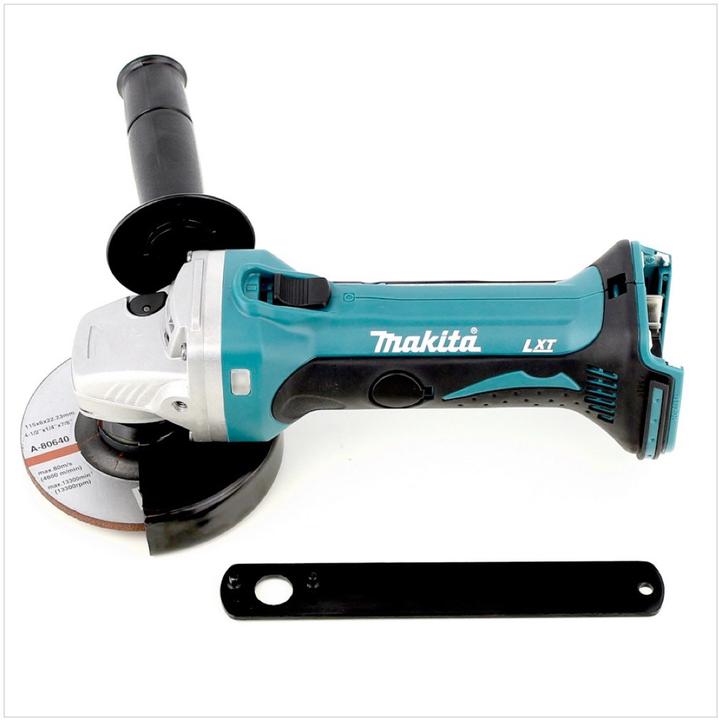 Immagine prodotto Makita DGA 452 SA1J Smerigliatrice angolare a batteria 18V / 115 mm in valigetta Makpac + 1x Batteri (115 mm)