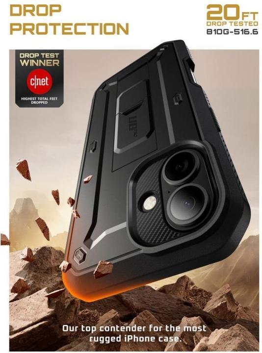 Produktbild Supcase UB Pro iPhone 17 Hülle - Schwarz (Apple iPhone 17)