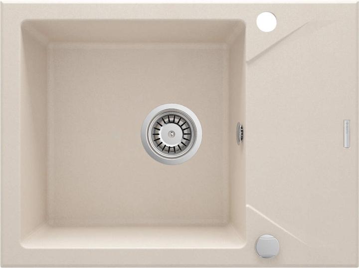 Productafbeelding Deante 1-bowl granieten gootsteen met afdruipvlak (48 cm, 48 cm)