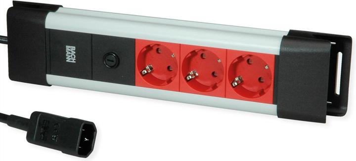 Image du produit Bachmann Steckdosenleiste (3x, CEE 7/3, Type 13, Type 15, Type 23, Type 25, Type 26, 2 m)