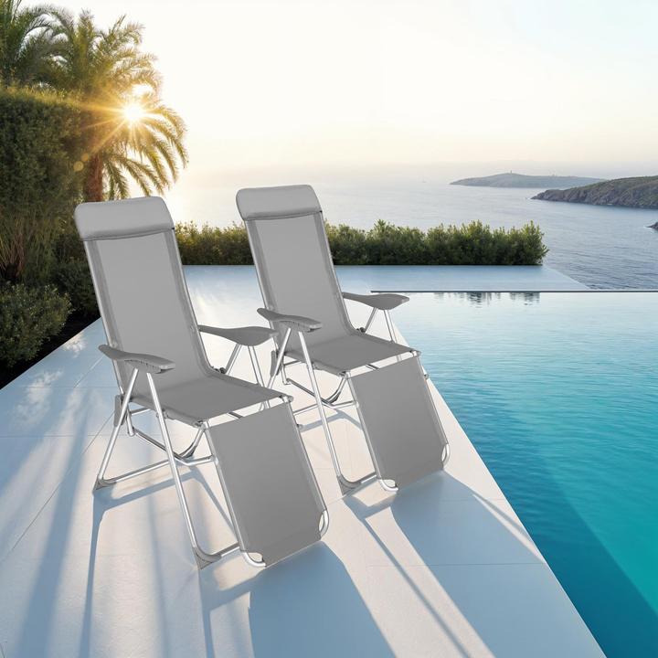 Produktbild tectake 2x Gartenstuhl