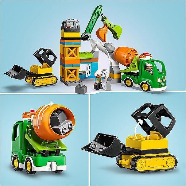 Image du produit LEGO Chantier avec véhicules de construction (10990)