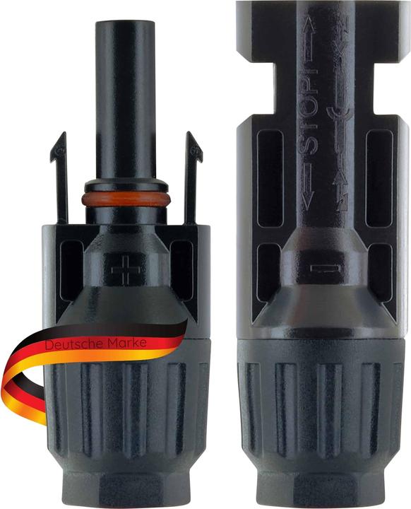 Actual product image Schwaiger Plug/coupling set of 2 (Solar connector)