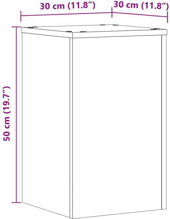 Produktbild vidaXL Pflanzenständer 2 Stk. Eiche