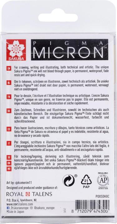 Produktbild Sakura Pigma Micron (Grau, Hellgrau, 8 x)