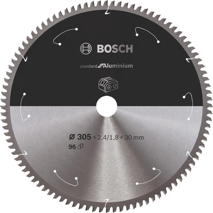 Productafbeelding Bosch Professional Zubehör Cirkelzaagblad aluminium voor accuzagen, 305 x 2,4/1,8 x 30, 96 tanden